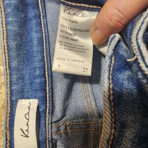 Womens Kan Can Blue Denim Jeans - Classic Indigo